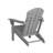 Mallette Adirondack Wood Texture HDPE Foldable Chair Pit Chair with Cup Holder-103547248
