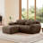 80.3" L-Shaped 2-Seater Sofa with Ottoman-1815100772
