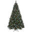 Décoration de Noël artificielle pré-éclairée pour sapin de Noël 7,5 pi avec embouts givrés