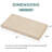 Set Of 2 Rectangle Bench Stool Cushion, Non-Slip Saddle Stool Seat Cushions Bar Stool Cushion With Machine Washable Cover