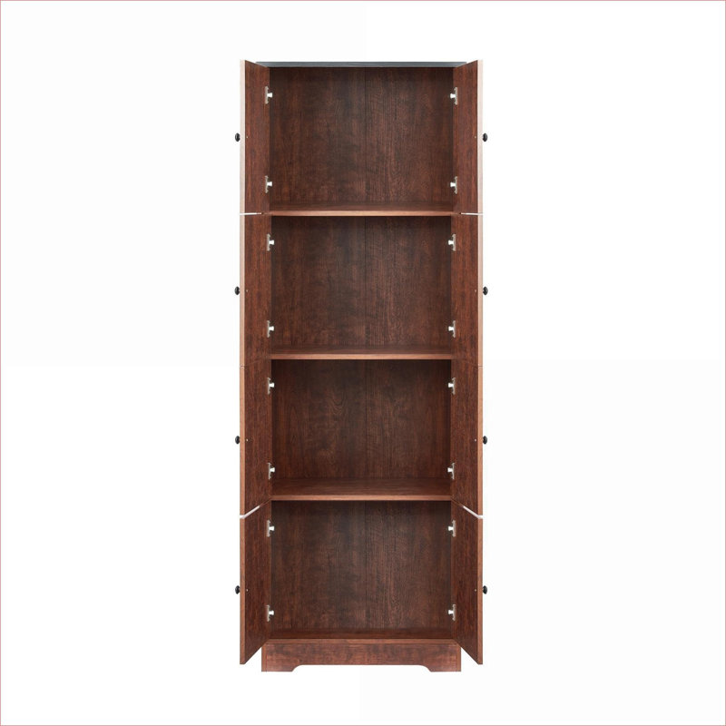 Armoire d'appoint 8 portes, Noyer