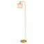 Jacobson Arched Ribbed Glass Floor Lamp-1060581403