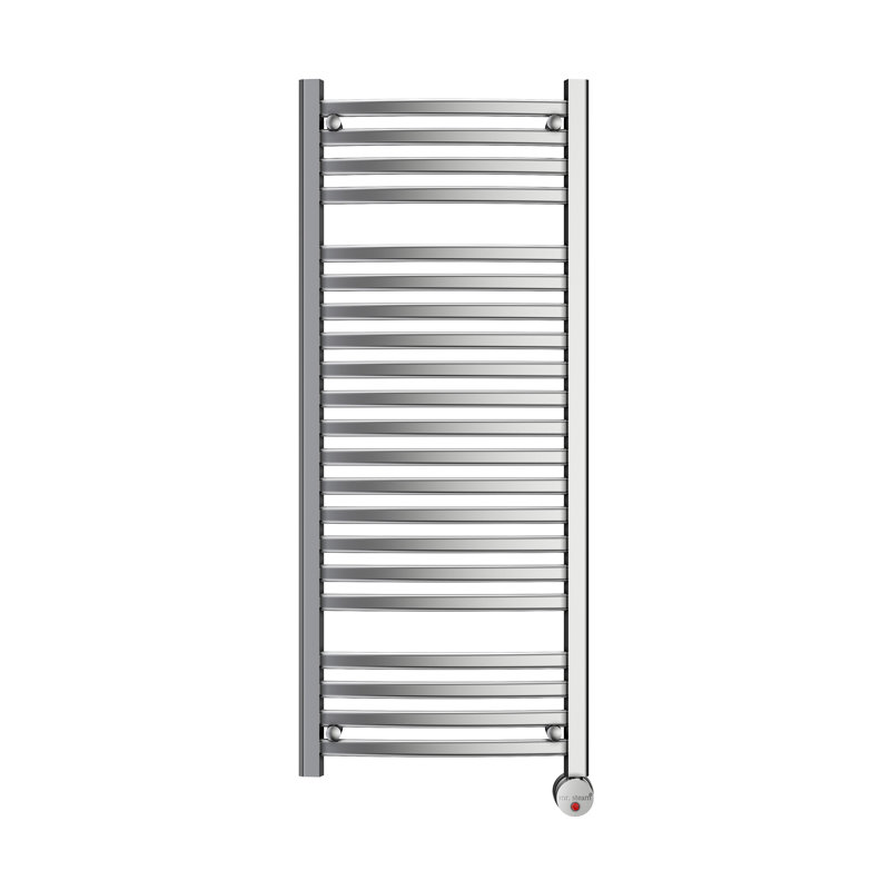 Chauffe-serviettes électrique mural avec minuteur numérique, Brushed Nickel, H 48 po x l 20 po x P 4,25 po