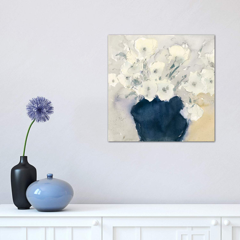 «Bouquet», reproduction d'art encadrée, H 37 po x l 37 po x P 1,5 po, Toile tendue