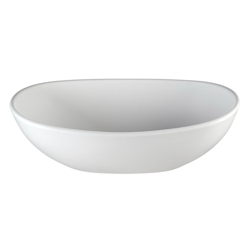 MTI Elise 22.25" Vessel Bathroom Sink, Matte White