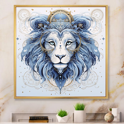 Signe du zodiaque Lion sur toile
