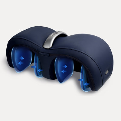 Masseur de genou avec chaleur, vibration de confort, masseur de genou à pression d'air, coussin chauffant pour articulations raides, muscles et genoux, portable