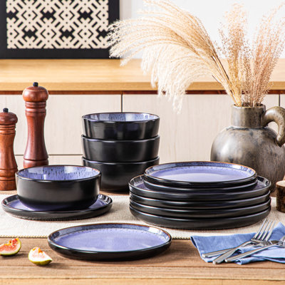 Ambrru Piece Stoneware Dinnerware Set - Service for 4