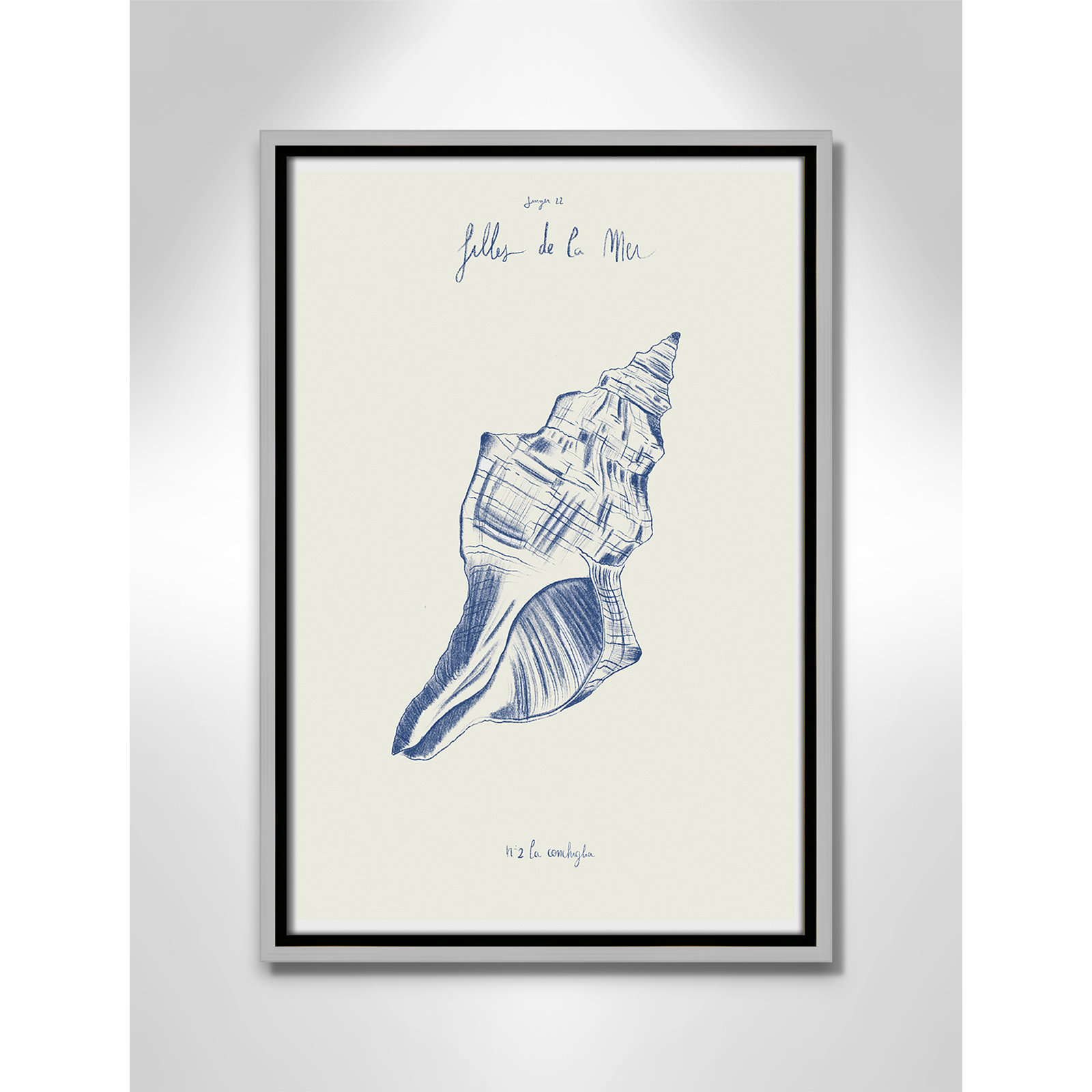 Filles de la mer II Print by Mora, 19.5" H x 13.5" W, Silver Floater