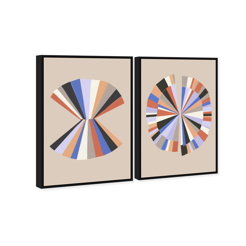 Minimally Perfect Set Set by Oliver Gal, 21"H x 31"W, Black Floater Frame