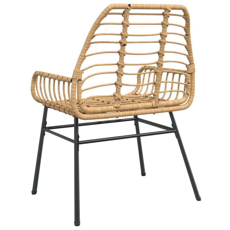 Alixe Patio Dining Accent Chair, Brown