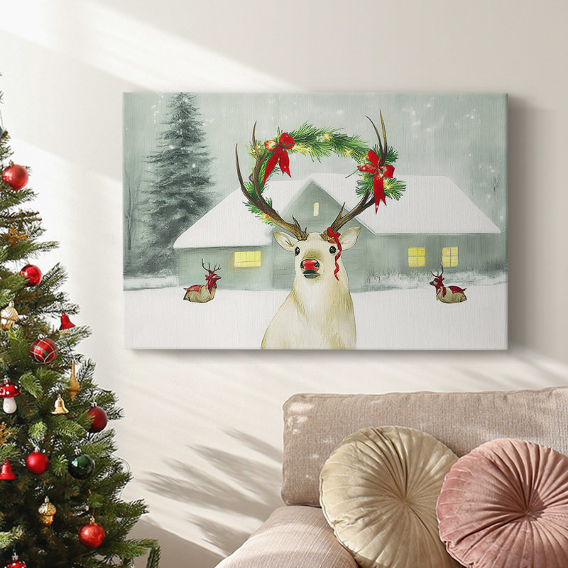 Christmas Holiday Arts - Toile tendue avec châssis XMA171256, H 40 po x l 60 po