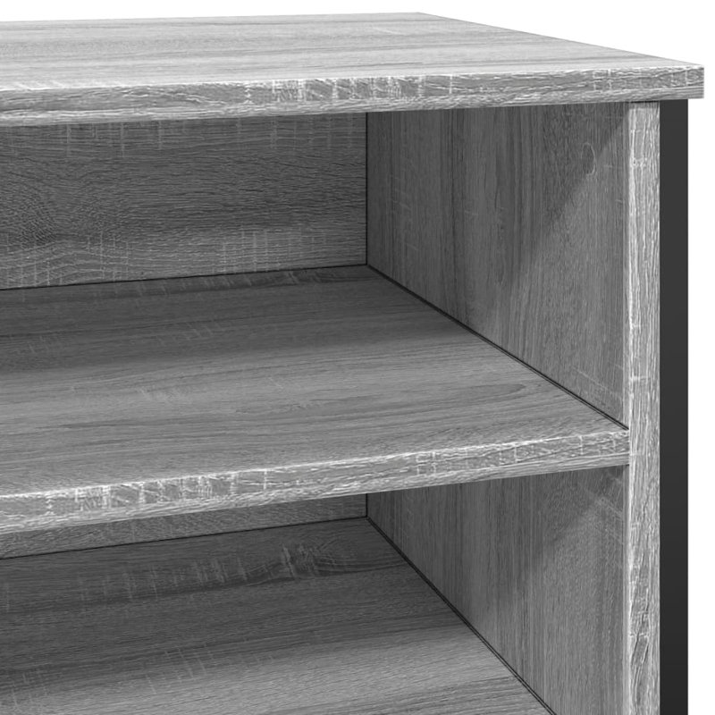 12 Pair Shoe Storage Cabinet, Grey Sonoma