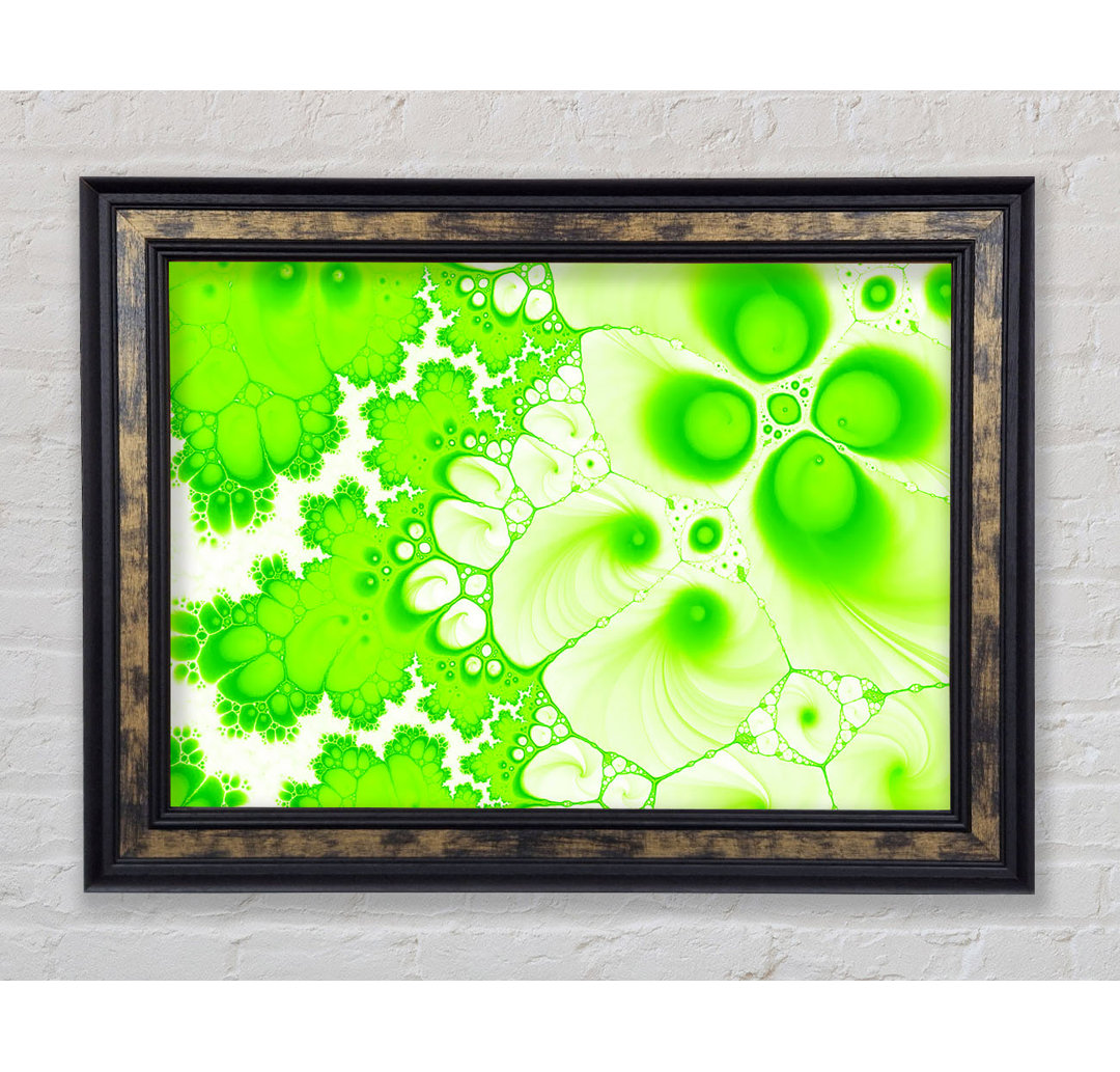 Hydrolysis Dream Lime Green - Einzelner Bilderrahmen Kunstdrucke