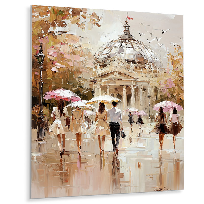 Retiro Parks Crystal Palace Gardens - Madrid Metal Wall Decor, Industrial Metal Print, 32" H x 16" W