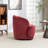 Stith Velvet Upholstered Swivel Barrel Chair-397156944
