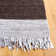 Exley Hand Woven Leather/Cotton Solid Color Rug in Grey/Dark Brown