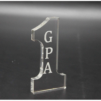 2.16" W x 4.3" H x 0.4" D Number 1 Grandpa Tabletop Gift