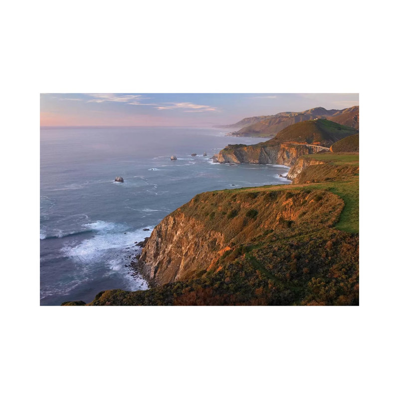 Bixby Bridge, Big Sur, California I 1 Piece Wrapped Canvas Wall Art, 20.32 cm H x 30.48 cm W