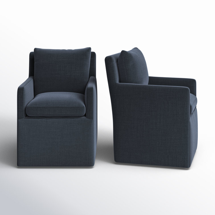 Alayaa Performance Upholstered Armchair with Casters