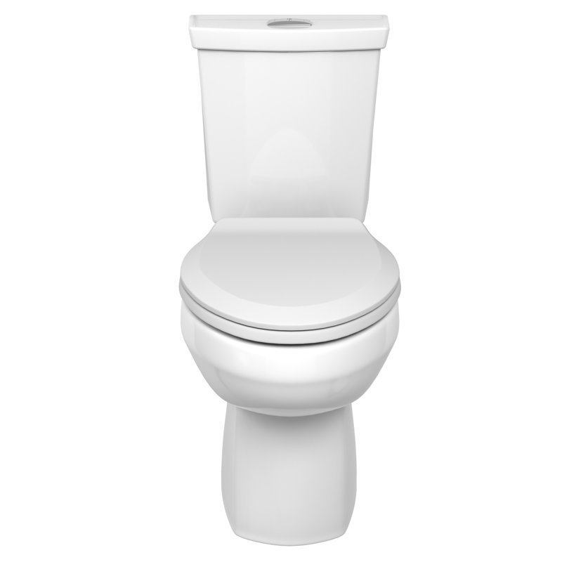 American Standard H2Option Two-Piece Toilet with Toilet Seat & Wax Ring, Chair Ht, Dual Flush, White