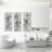 Ensemble de 3 peintures sur toile avec cadre flottant