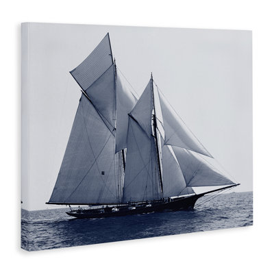 Serene Sea Vessel Canvas Wall Art, design by Stellar Design Studio