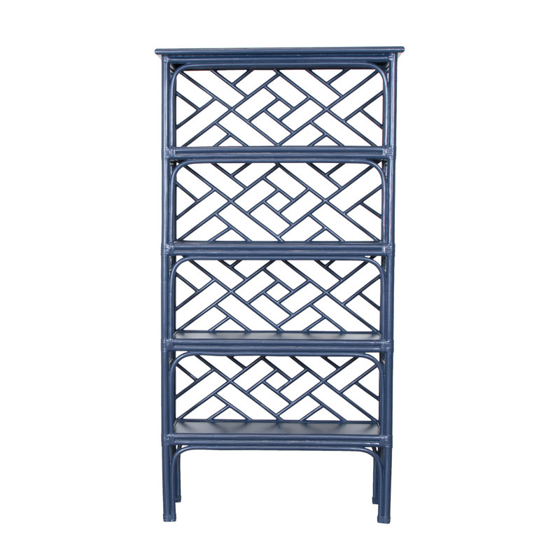 Chippendale Bookcase, Navy Blue