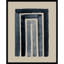 «Nima Mid Century Modern Abstract Rainbow Indigo Beige» par The Creative Bunch Studio - impression encadrée-4393541-4393561
