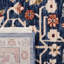 Tapis bleu marine / beige tissé à la machine Ralph Lauren-49787262