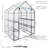 Outdoor Portable Walk-In Greenhouse with 4 Shelves and Clear Cover - 4.5' x 4.5" x 6.5'