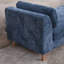 Grand banc rembourré 83,1 po avec accoudoirs, canapé-lit en chenille avec 2 coussins, lit de repos pour diverses pièces-1517022