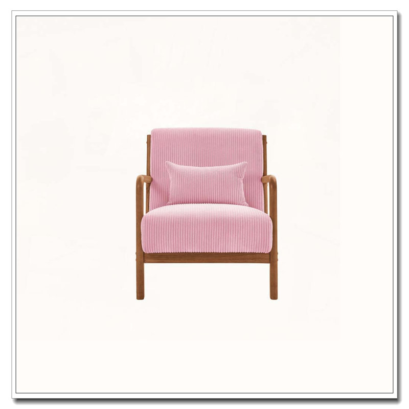 Chaise longue en bois, Rose