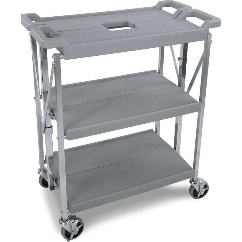 Fold 'N Go® Bar Cart, Silver