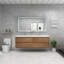 Ensemble de meuble-lavabo double mural 70,6 po Azden-1136723295