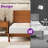 Mid Century Solid Wood Platform Queen Bed Frame With Wood Slat Support, Brown-645595762-645595763