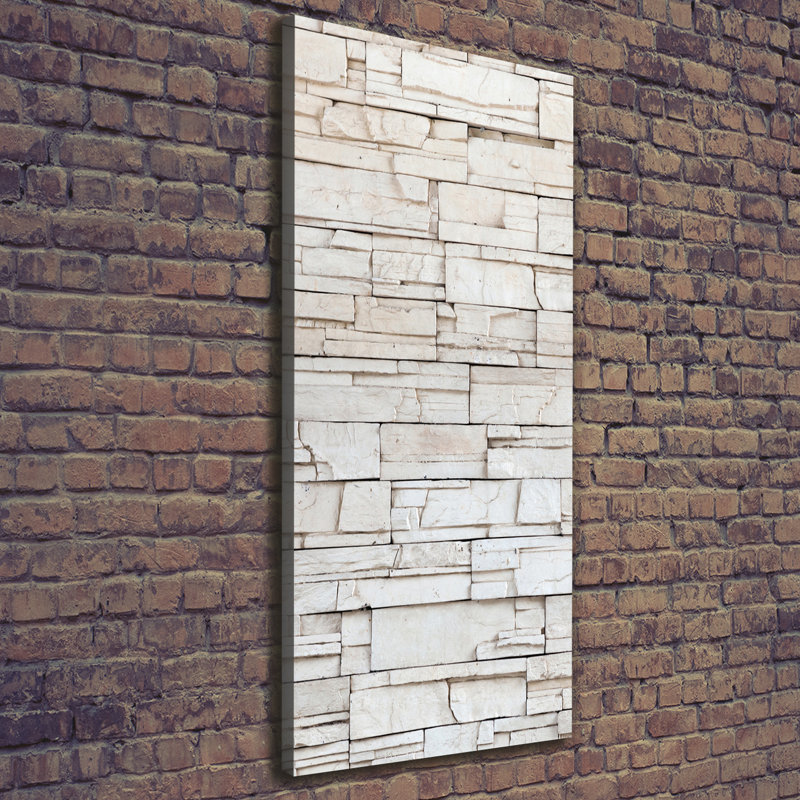 A Stone Wall - Wrapped Canvas Print