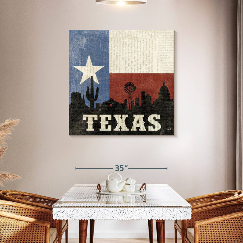 Borges Texas, 39" H x 39" W