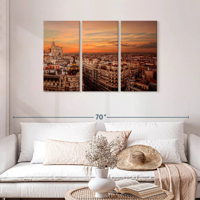 Sireci Madrid Sunset, 28" H x 45" W