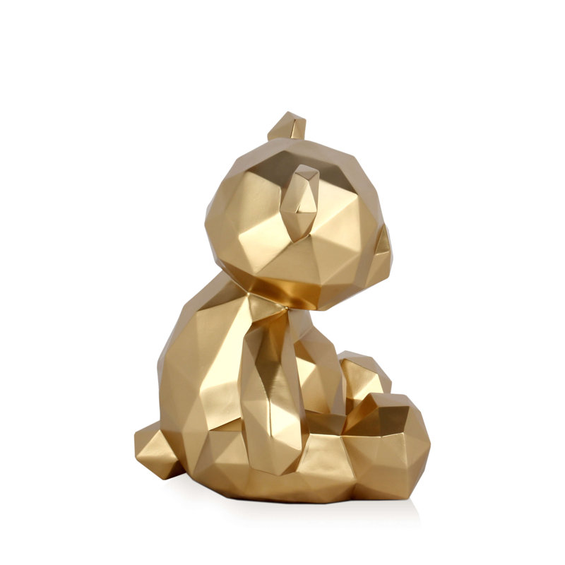 Aahliyah Animals Figurines & Sculptures, 30cm H x 28cm W x 23cm D, Gold