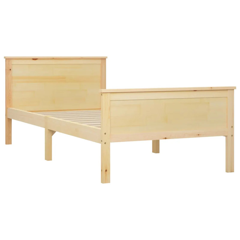 Graci Solid Wood Bed, 120 x 200cm, Natural