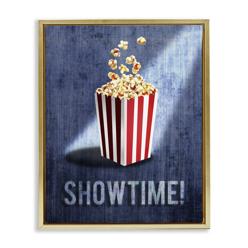 «Showtime Movie Night Popcorn», art mural sur toile flottante, conception par Susan Arnot, H 21 po x l 17 po