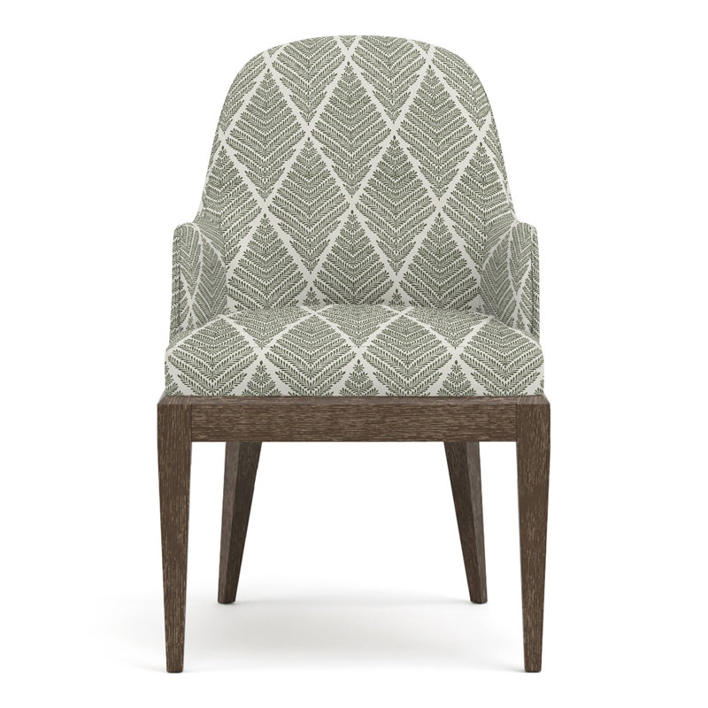 Chaise avec accoudoirs rembourrée Maidstone, Perigold ‑ mousse Emmeline, Piètement