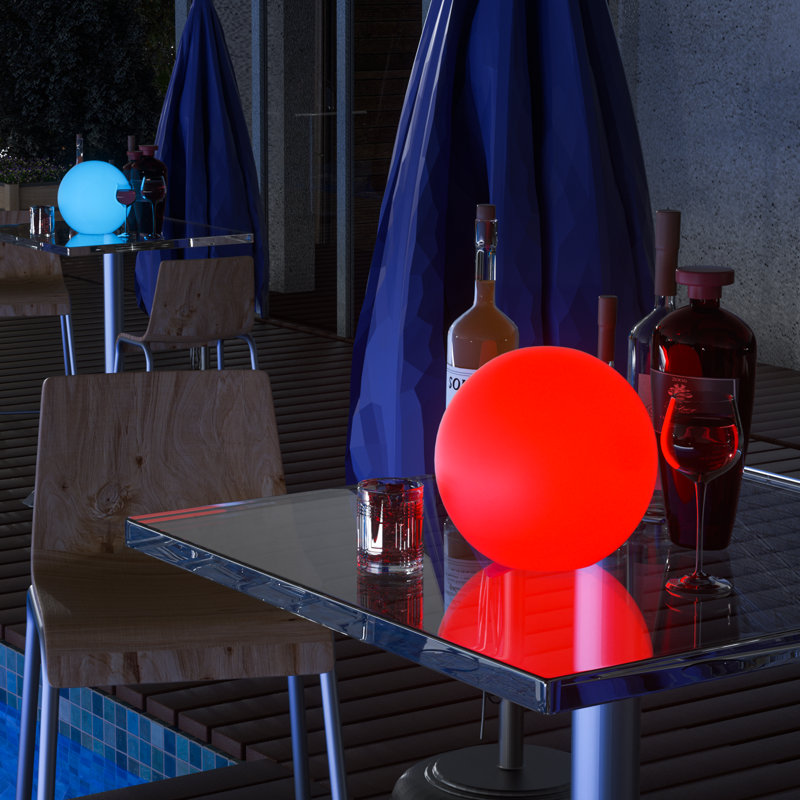 Lumière DEL sphérique à DEL, 16 lumières de nuit rechargeables à intensité variable avec télécommande pour décoration de bar