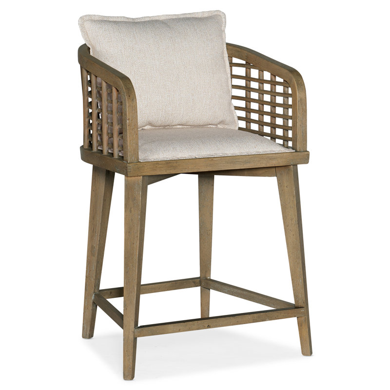 Mabe Barrel Back Swivel Counter Stool, Cliffside