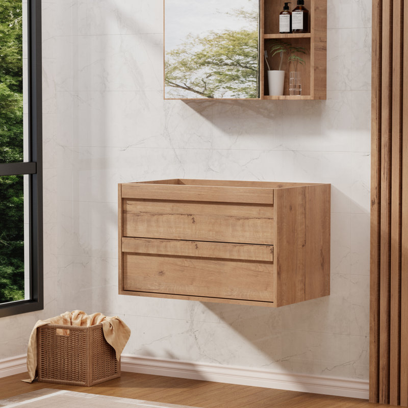 Base de meuble-lavabo flottant mural 30 po seulement, lavabo non inclus