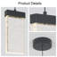 Luminaire suspendu DEL moderne en cristal 3000K