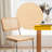 Tristen Rattan and Fabric Upholstered Dining Chairs-124083191-124083189