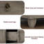 Commode double 6 tiroirs, traditionnelle-1878608624