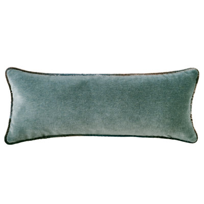 Mohair Two-Tone Box Pillow